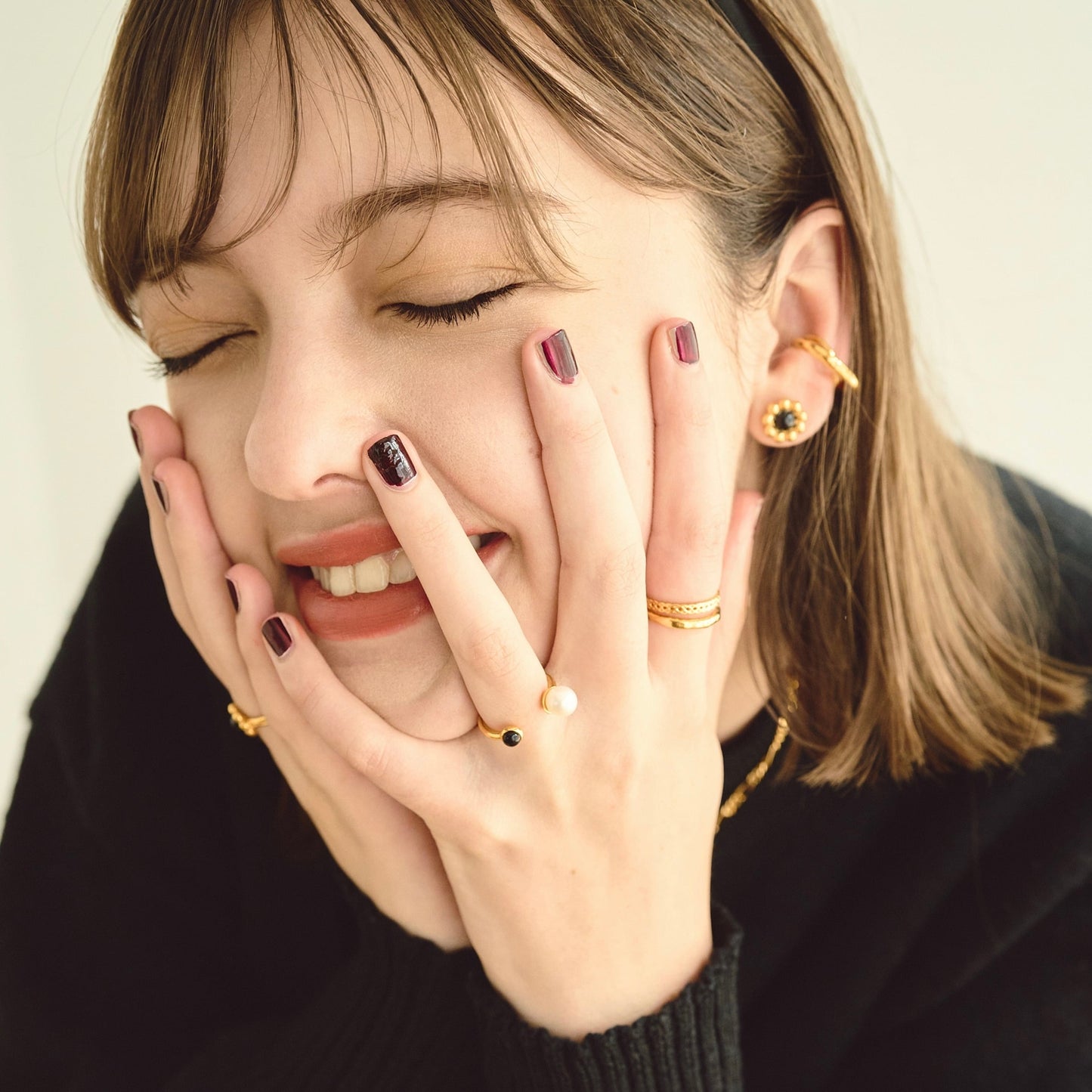 Stone Pearl Ring