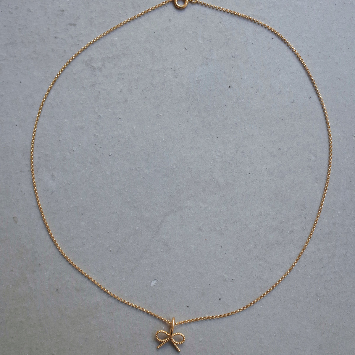 Ribbon Charm Pendant Necklace ネックレス - warmth