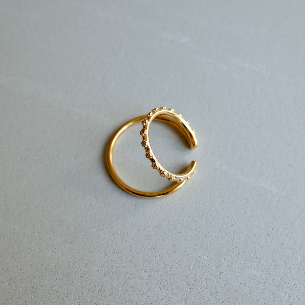 Two Strands Tsubu Ear Cuff(ゴールド) イヤーカフ - warmth