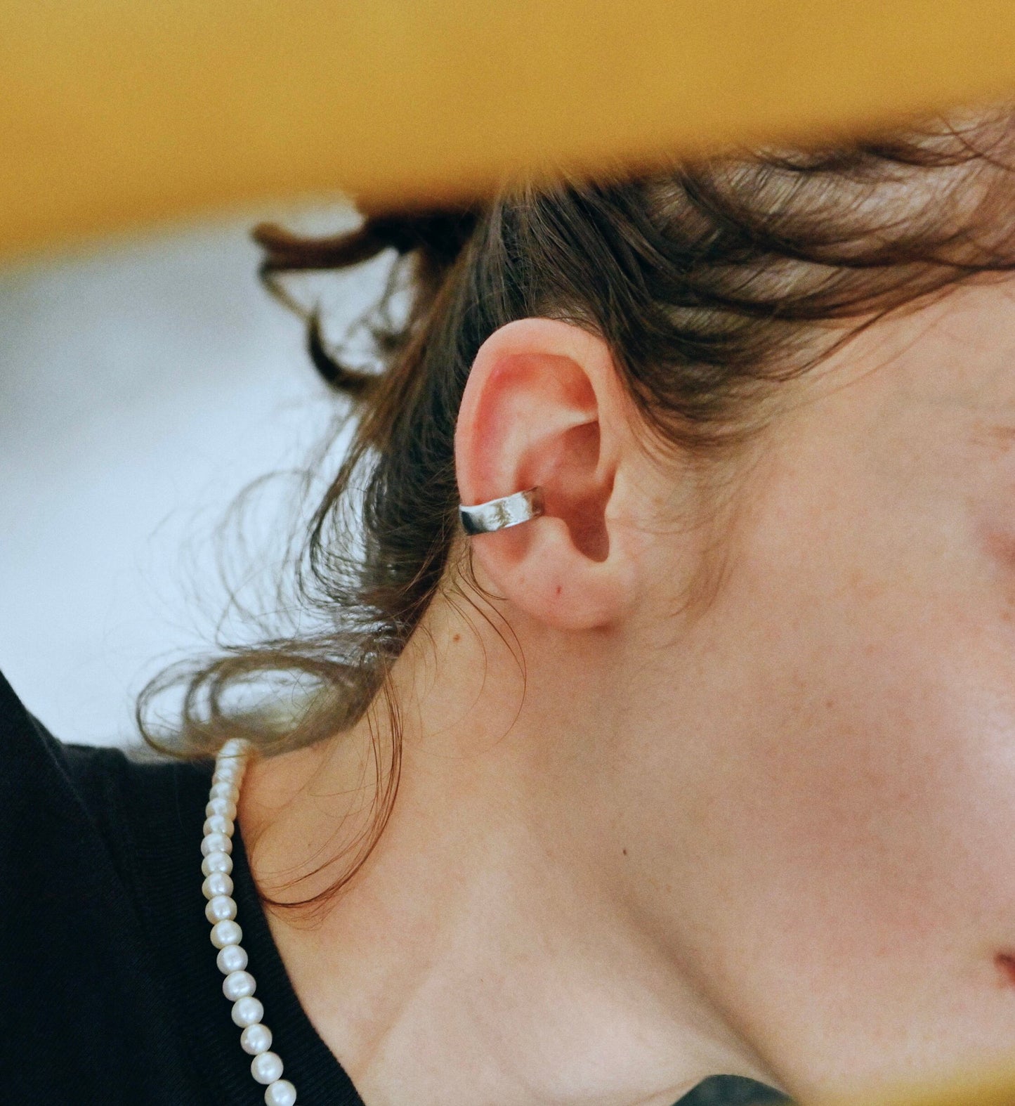 Mid Rough Plate Ear Cuff
