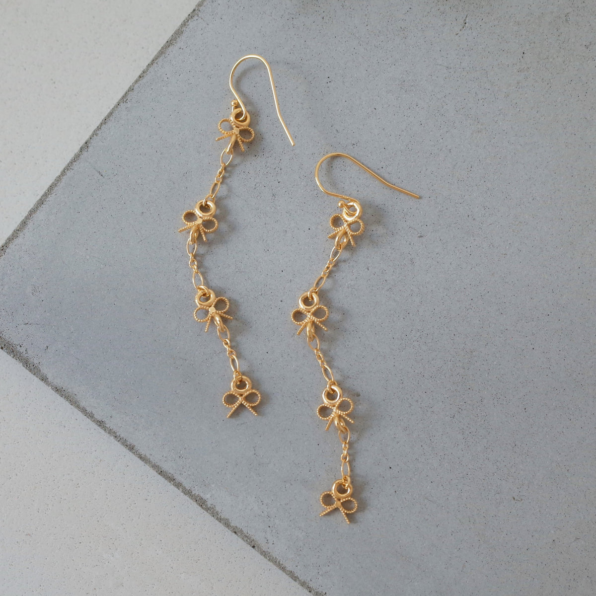 Ribbon Chain Pierce ピアス - warmth