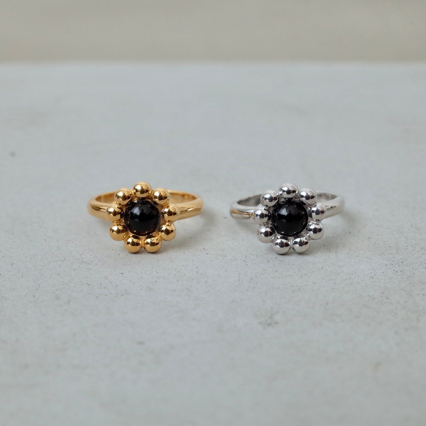 Small Flower Stone Ring