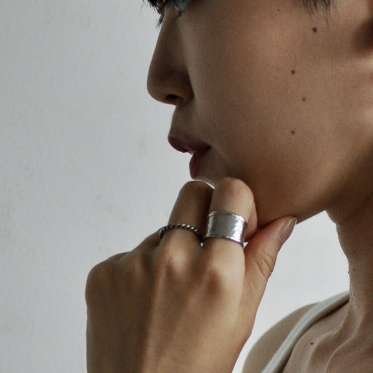 Hand Clapped Plate Ring