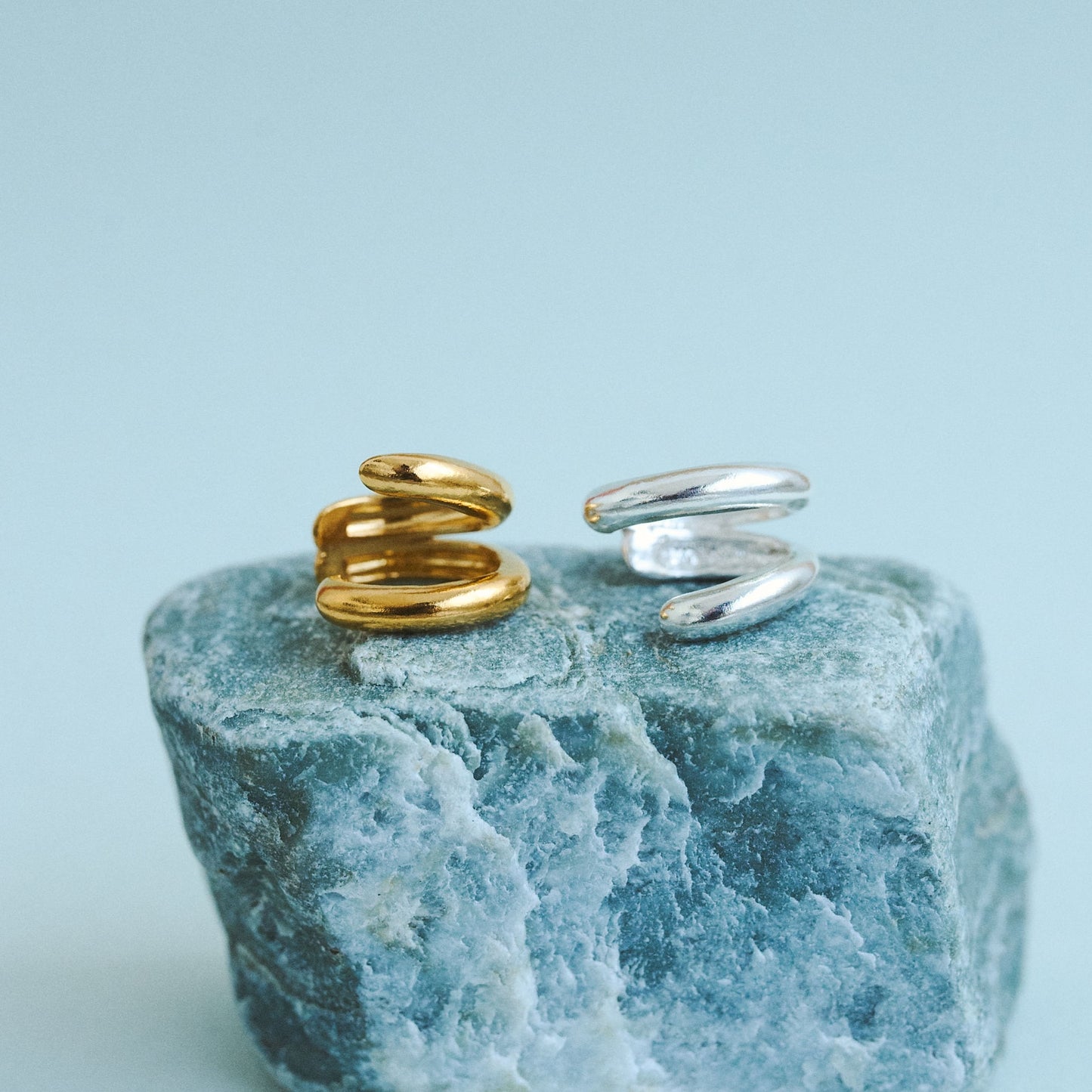 Twin Round Ear Cuff
