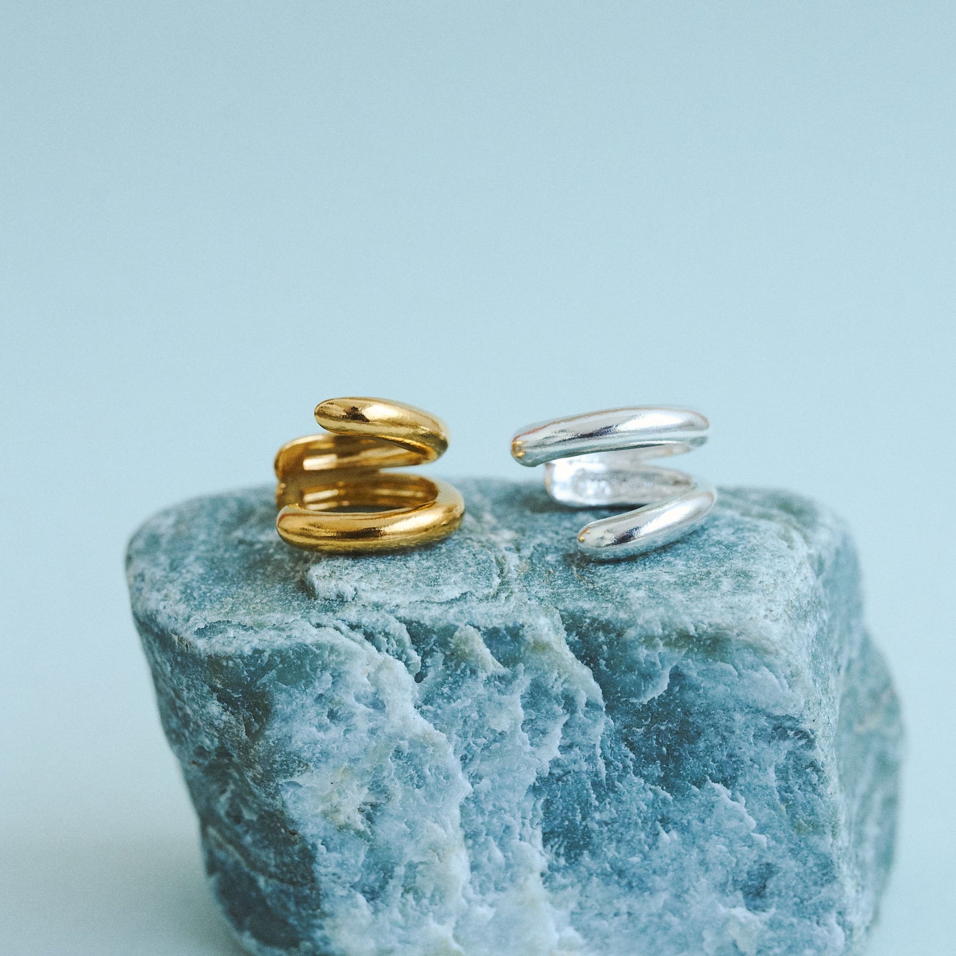 Twin Round Ear Cuff