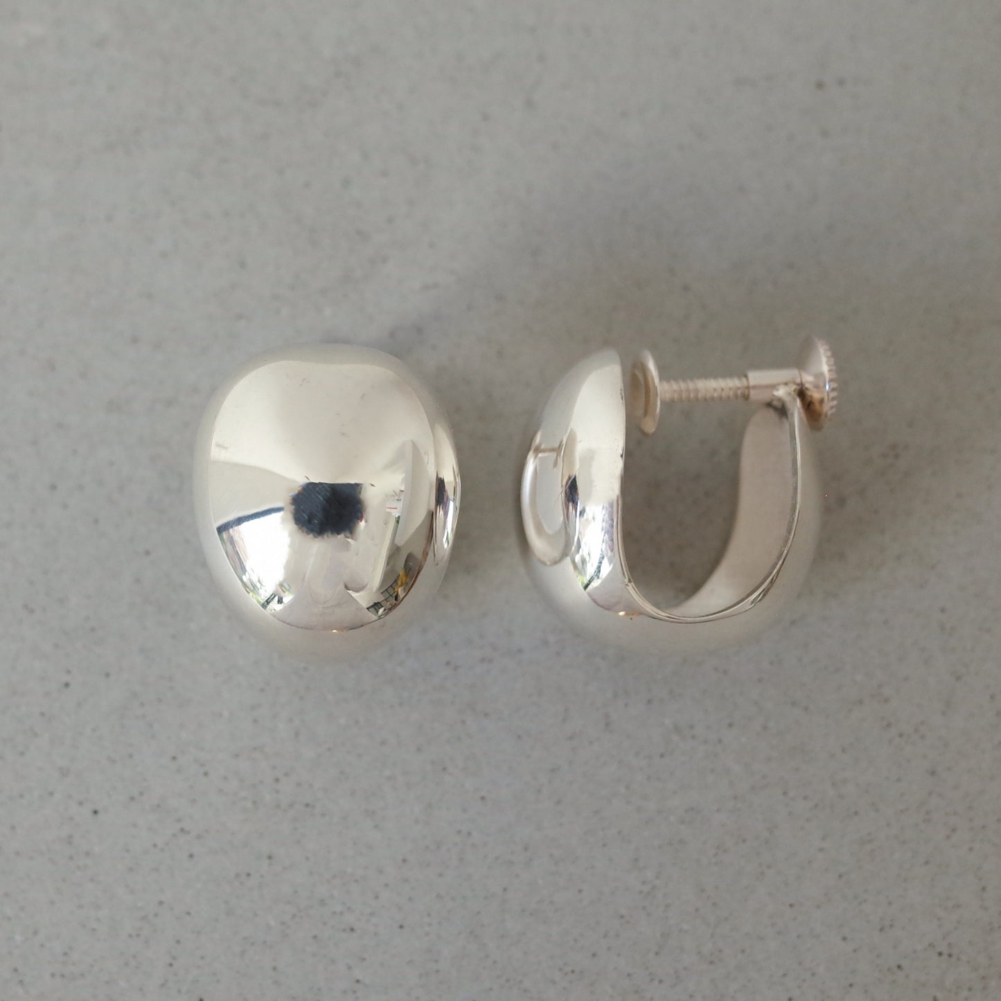 Large Round Shell Earring