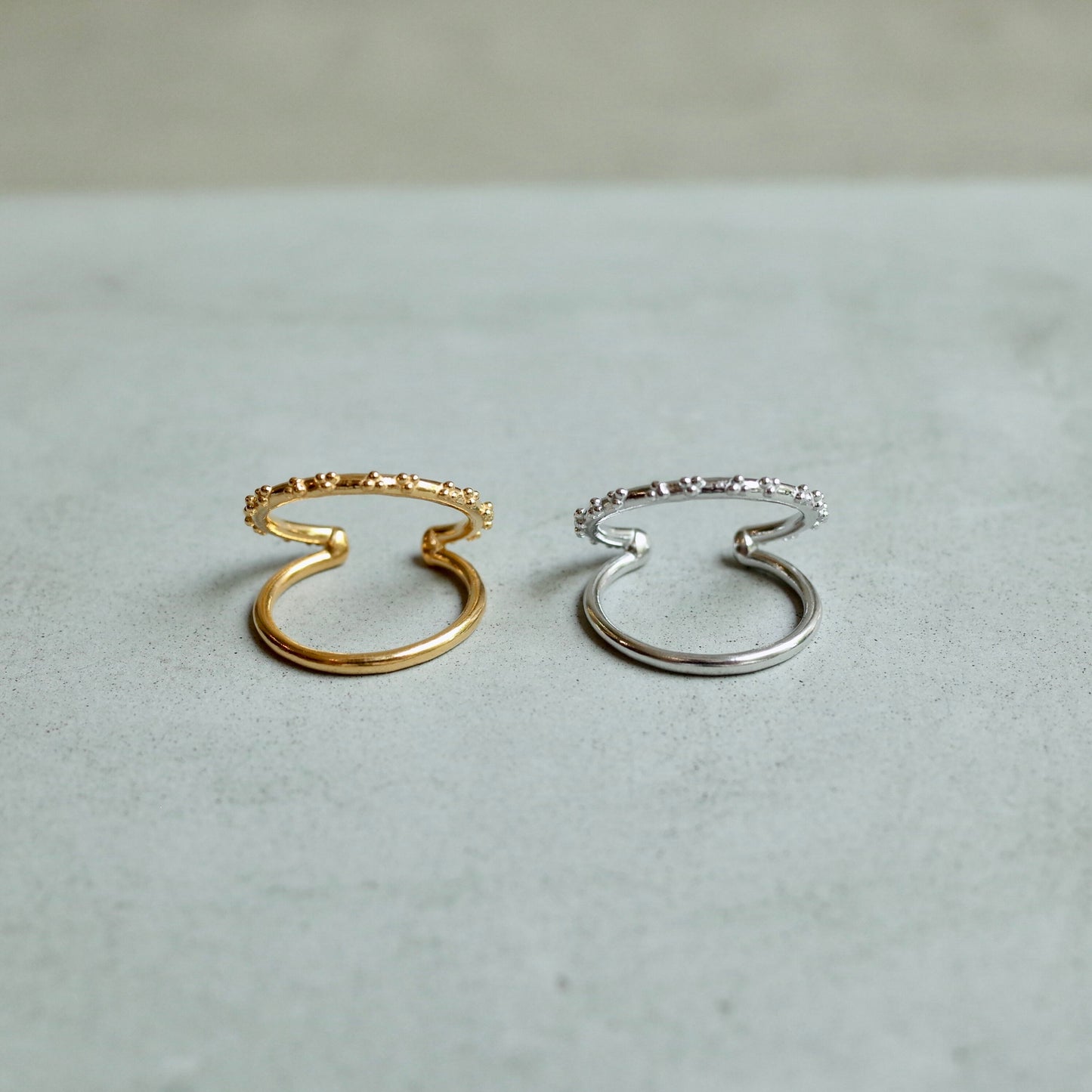 Two Strands Tsubu Ring