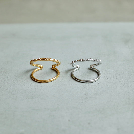Two Strands Tsubu Ring