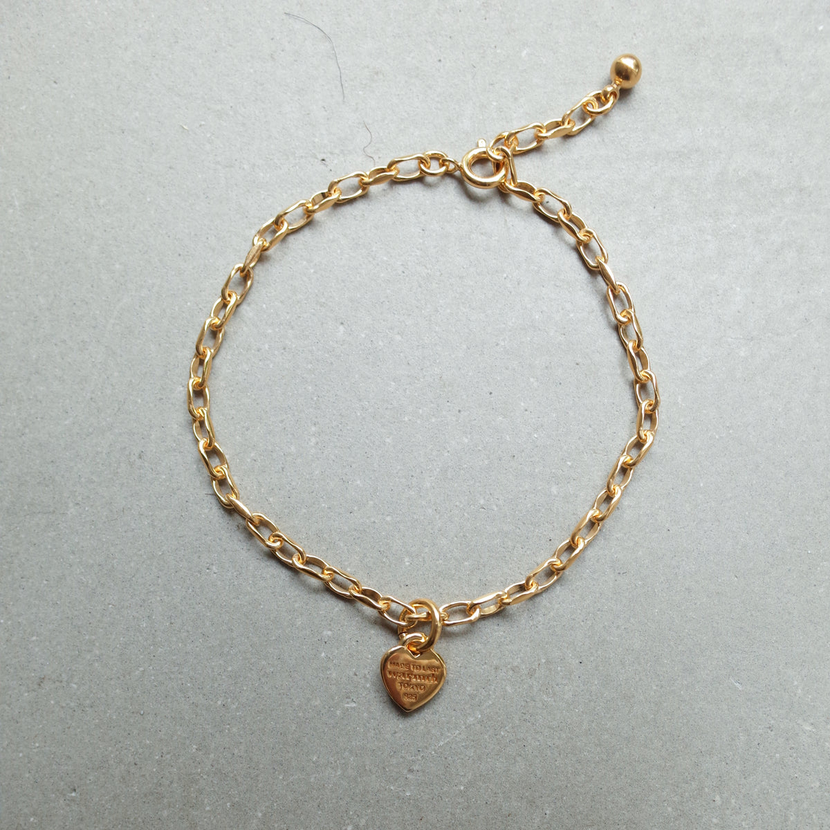 Heart Tag Bracelet（ゴールド） ブレスレット - warmth