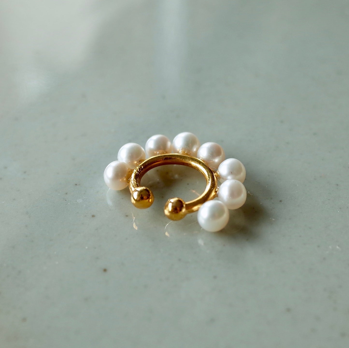 Eight Pearl Ear Cuff