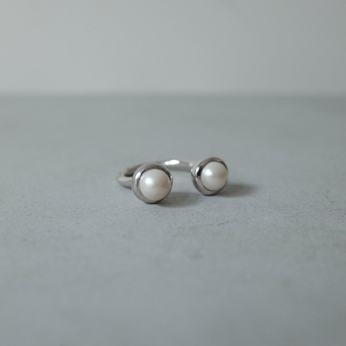 Telescope Duo Pearl Ring（シルバー） リング - warmth