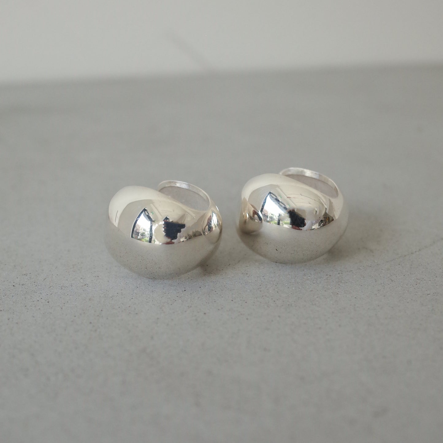 Large Round Shell Earring