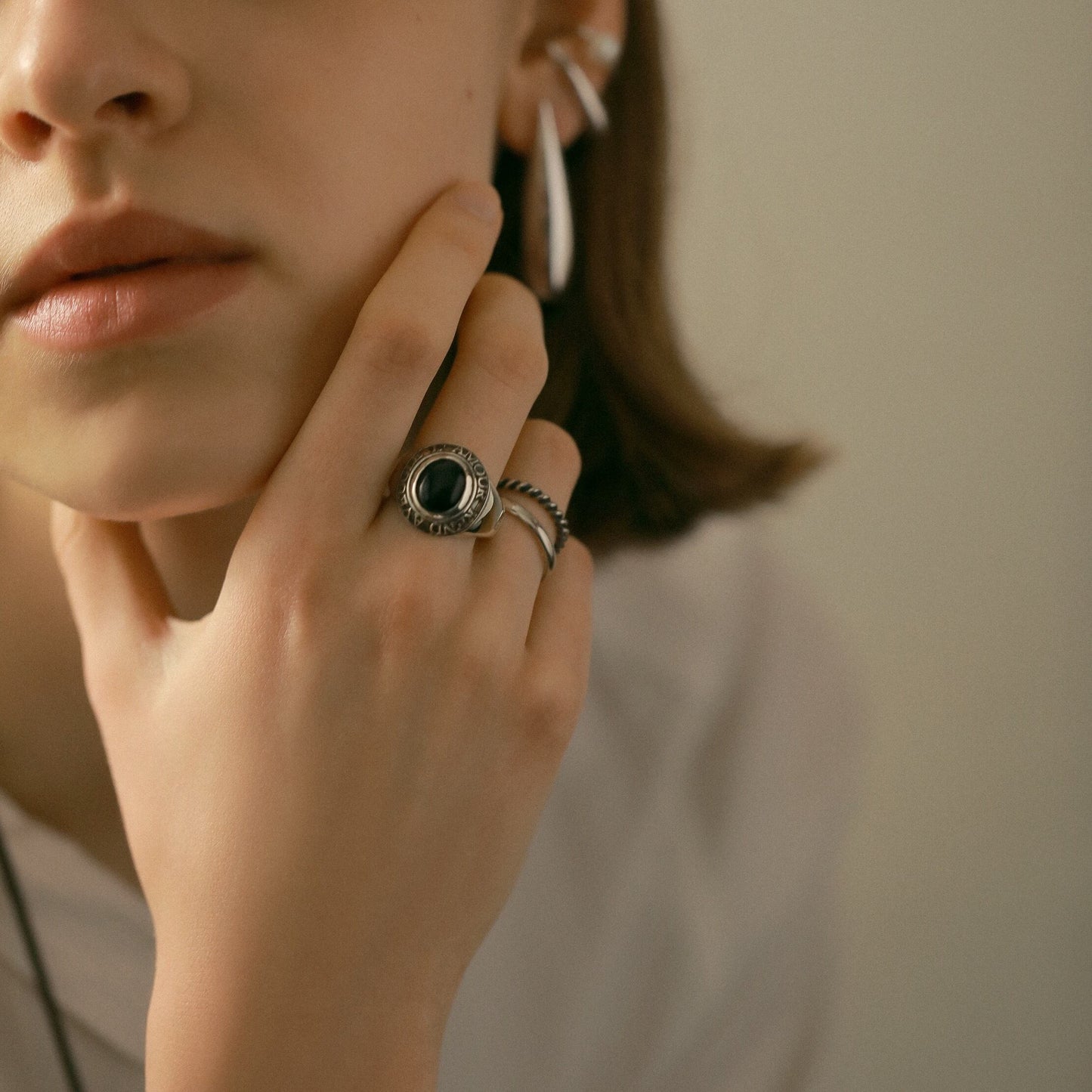 Stone Blinded Ring