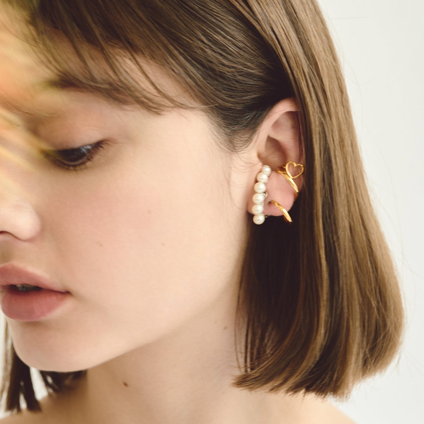 Outline Heart Ear Cuff