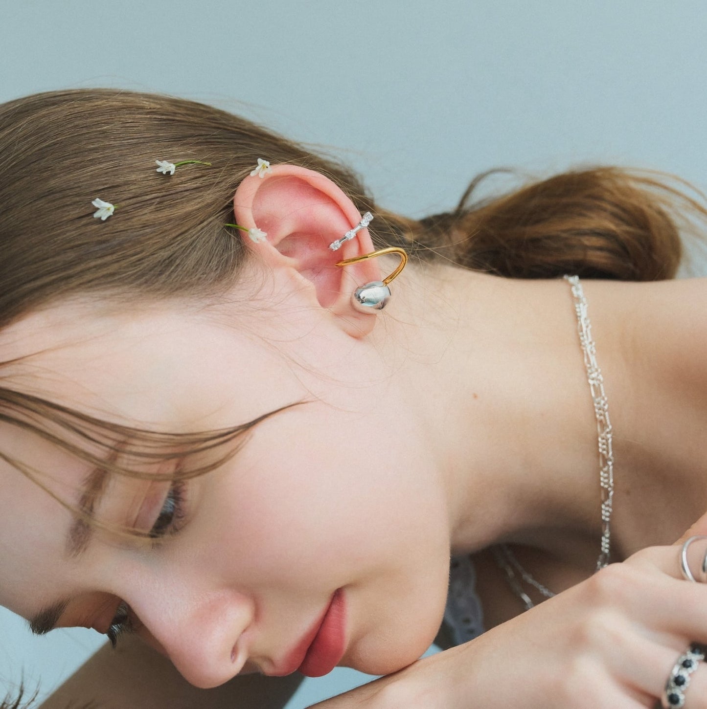 Quad Zirconia Ear Cuff