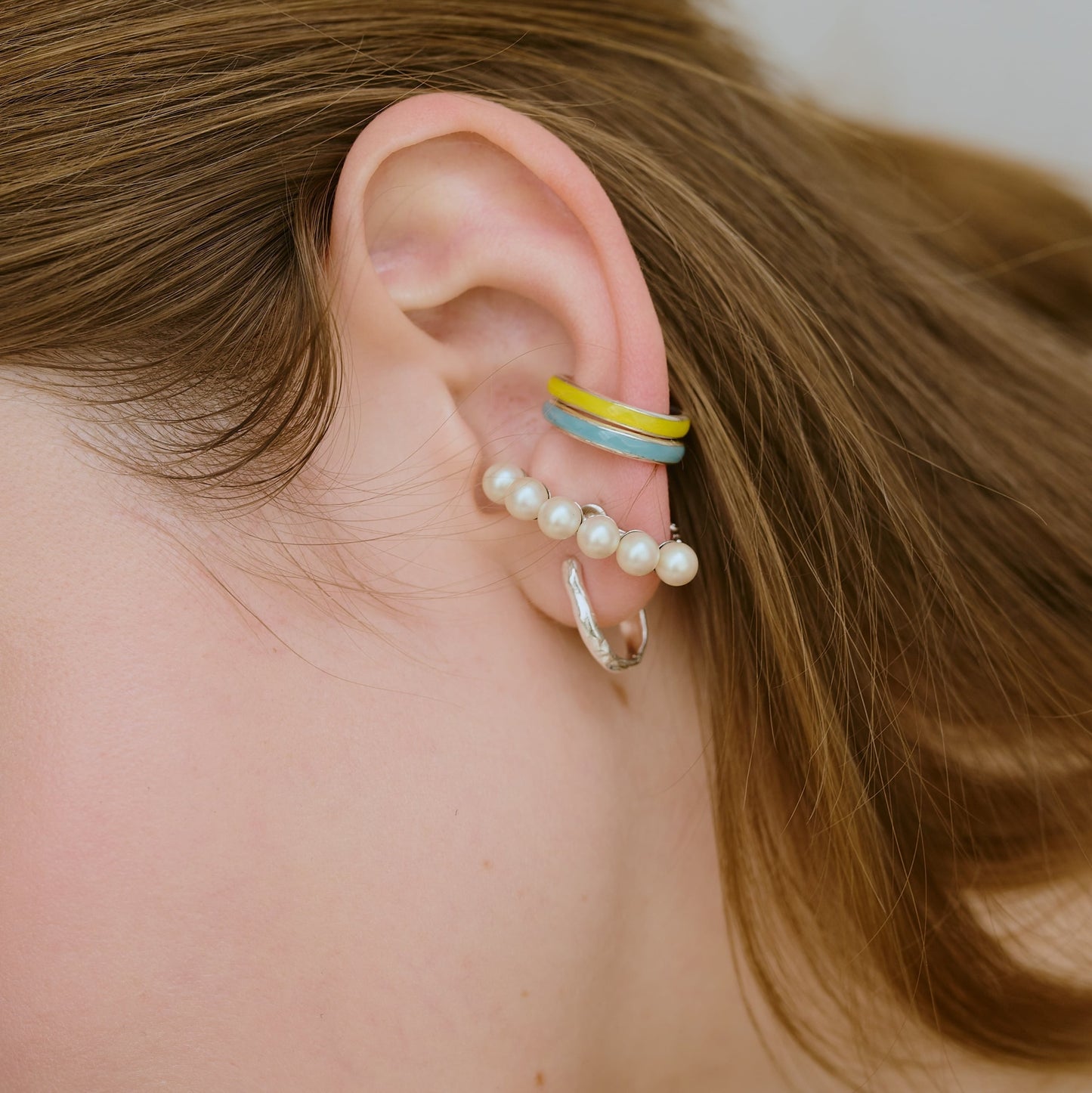 Rough Plate Earring