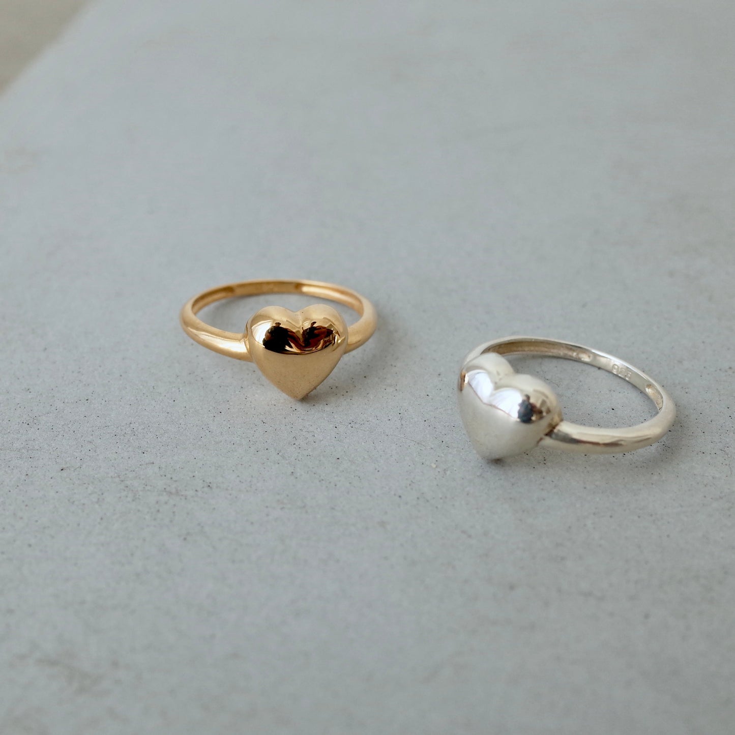 Small Round Heart Ring