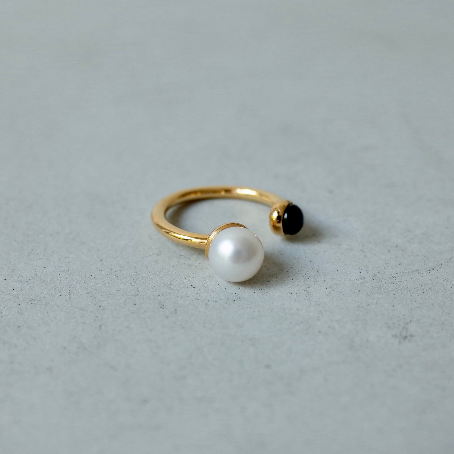 Stone Pearl Ring