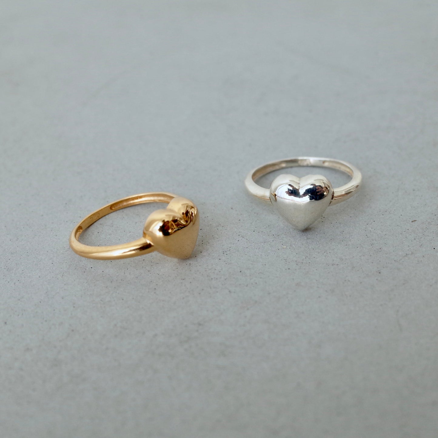 Small Round Heart Ring