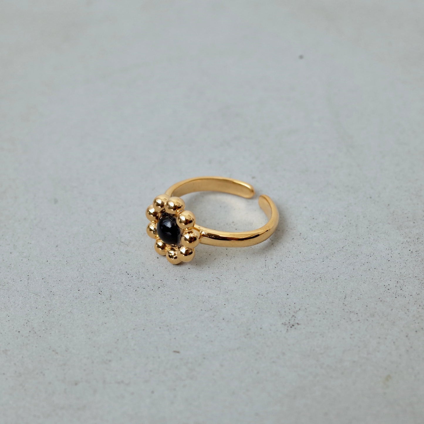 Small Flower Stone Ring
