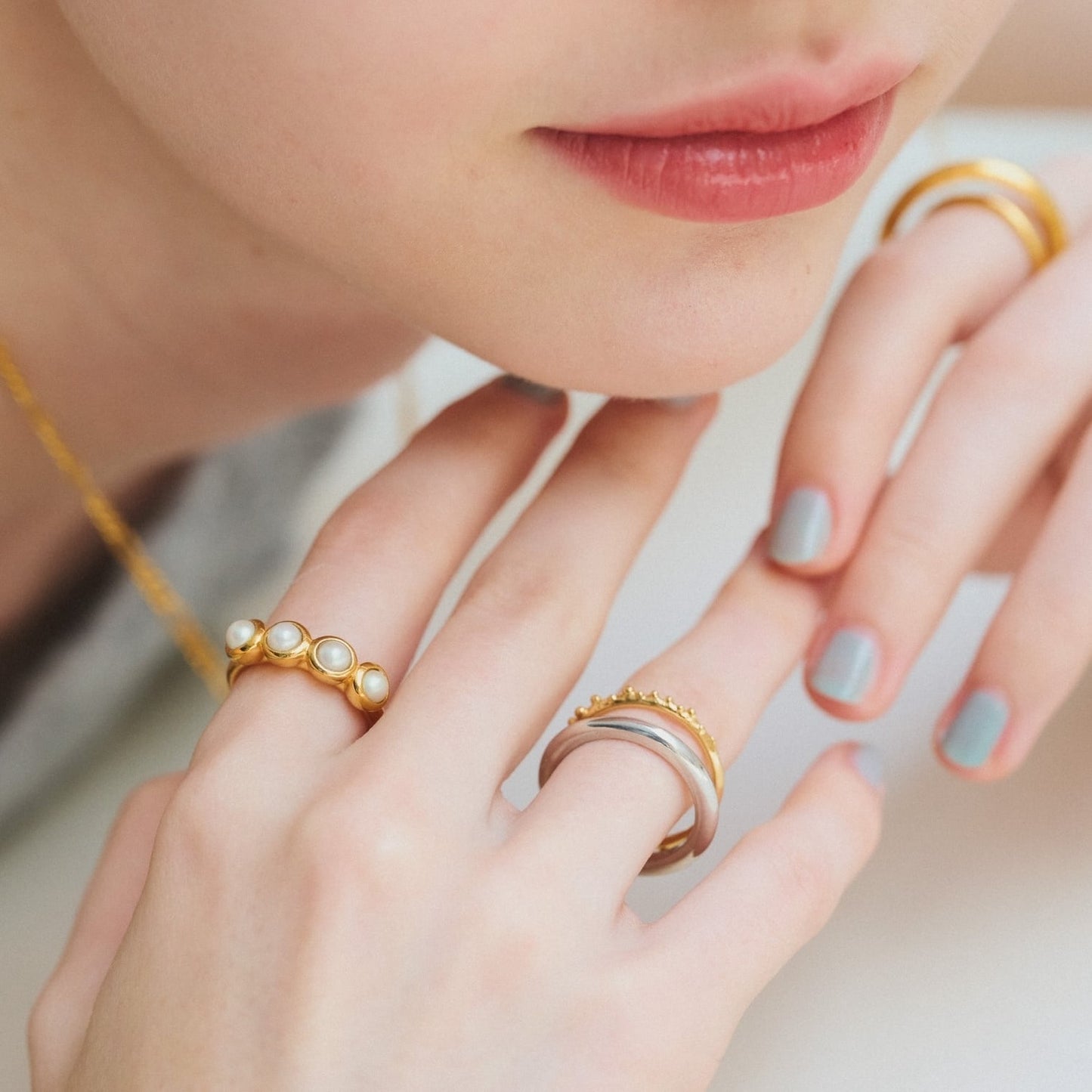 Telescope Pearl Ring