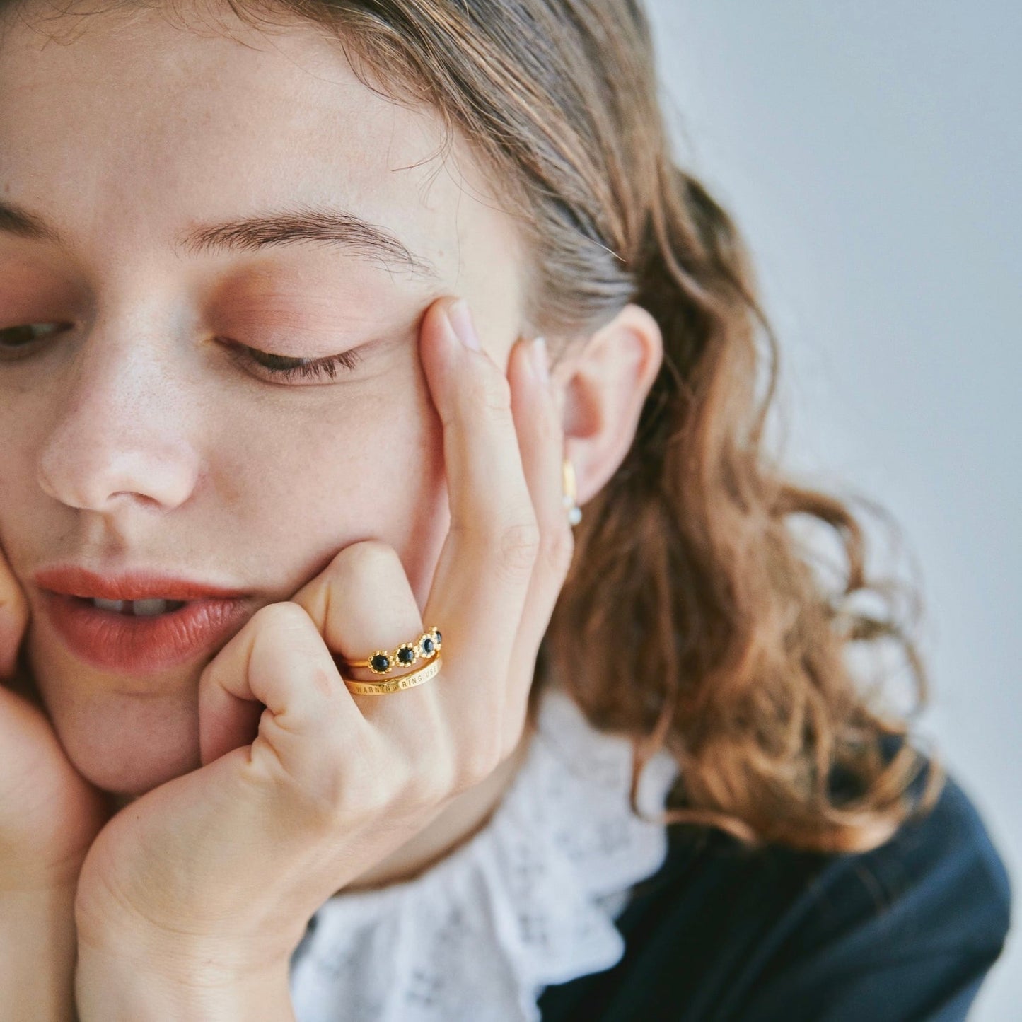 Four Flower Stone Ring