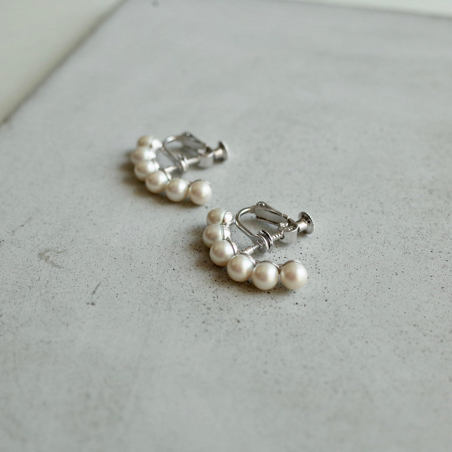 Crescent Pearl Earring