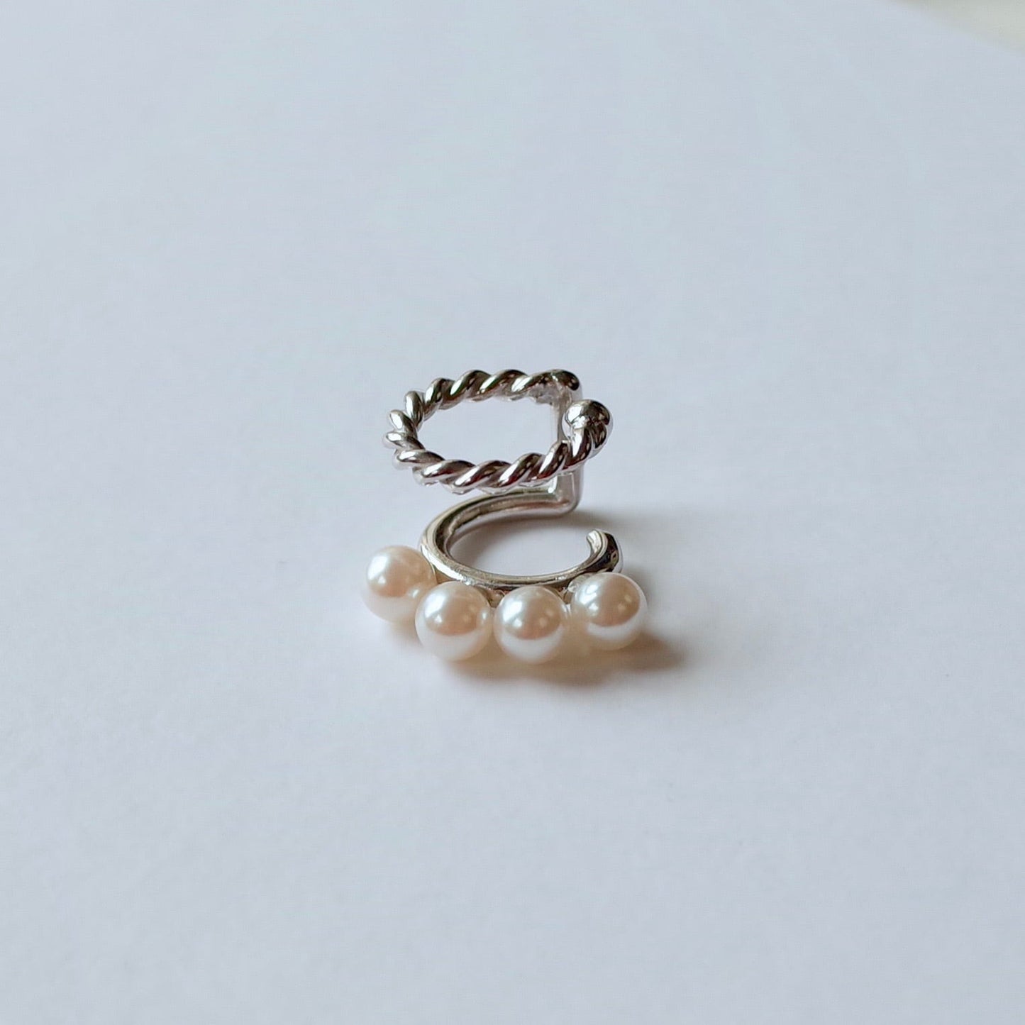 Quad Pearl&Twist Ear Cuff