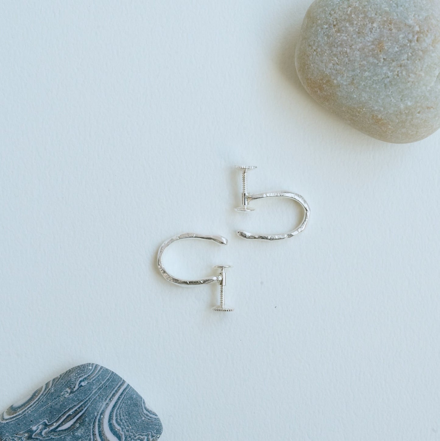 Rough Plate Earring
