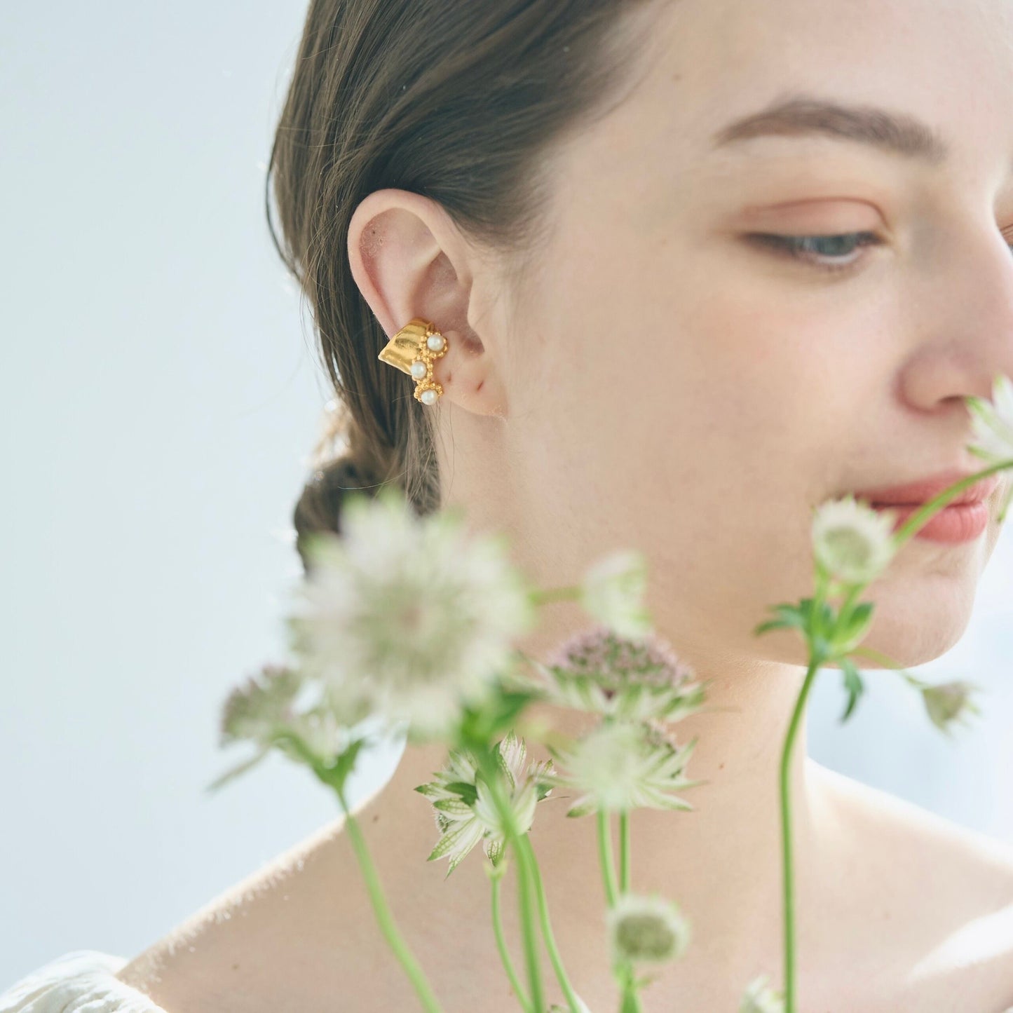 Wide Rough Plate Ear Cuff