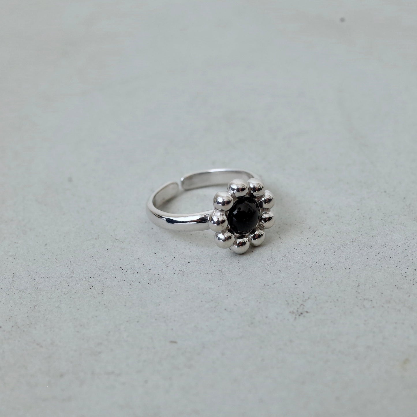 Small Flower Stone Ring
