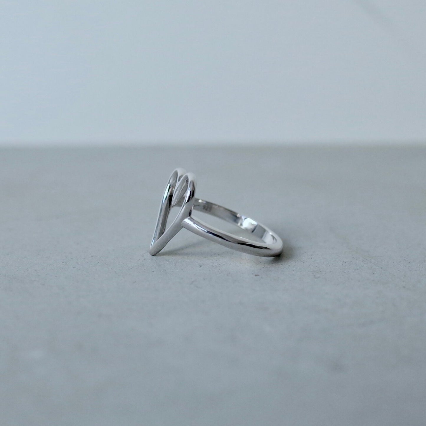Asymmetry Heart Ring