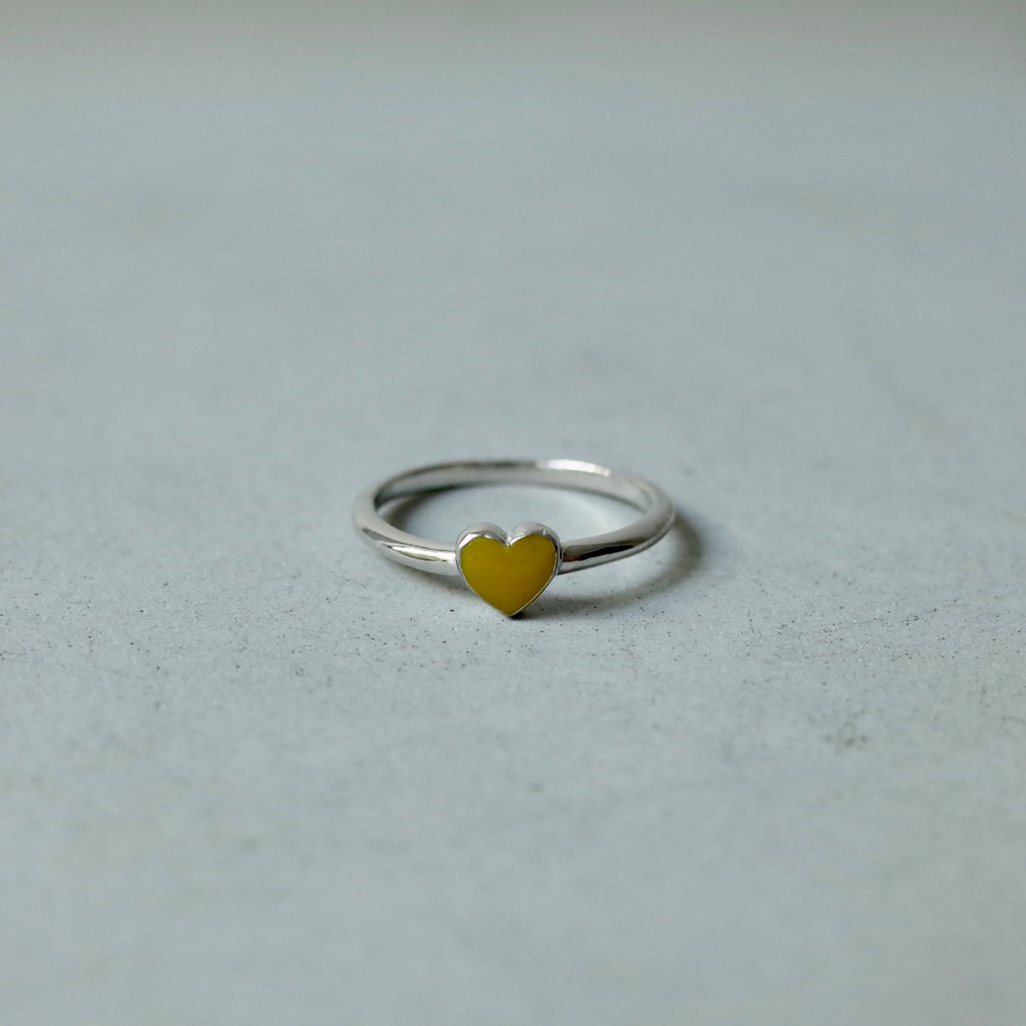 Resin Heart Ring