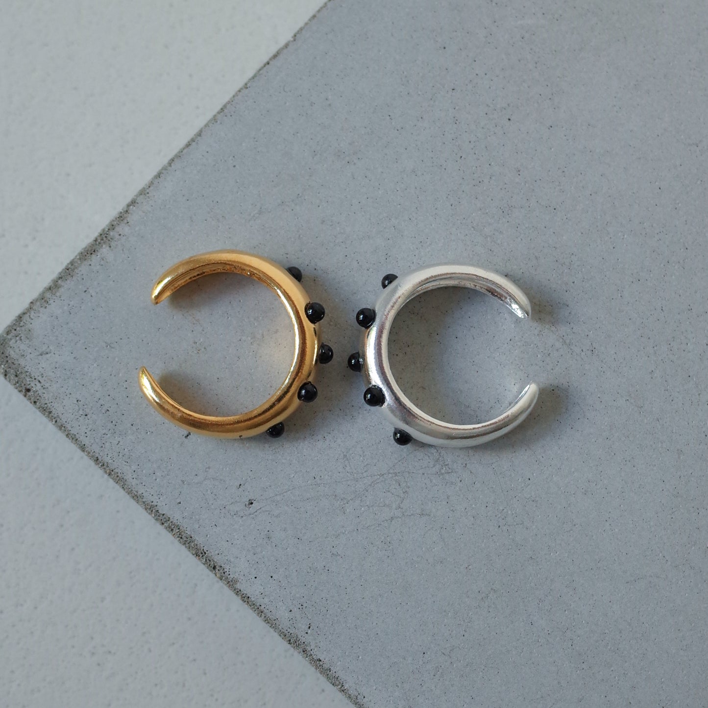 Black Pebble Ring
