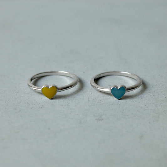 Resin Heart Ring