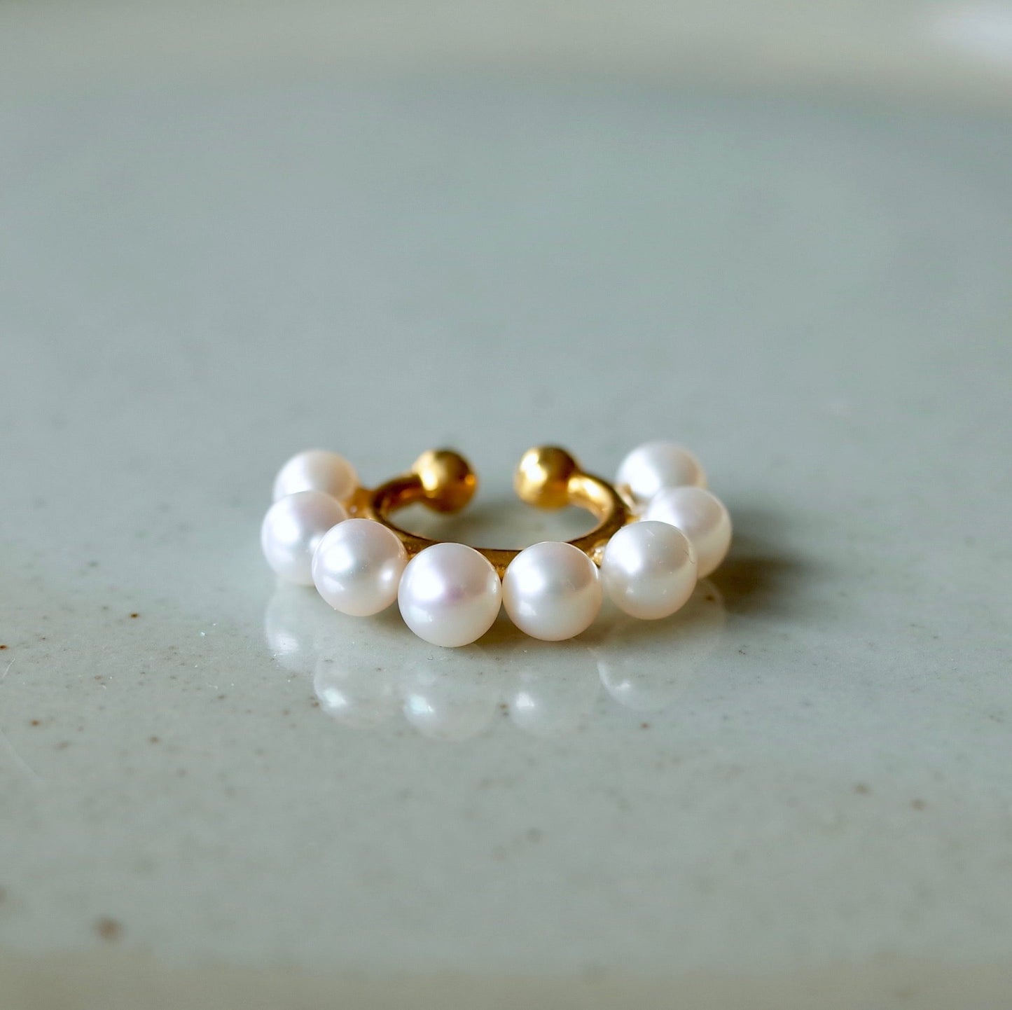 Eight Pearl Ear Cuff