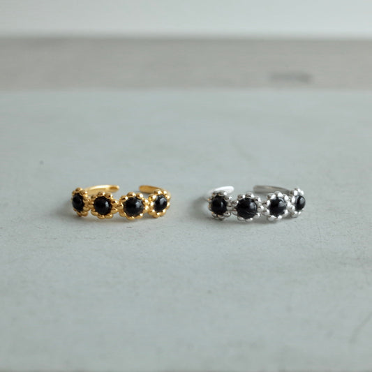 Four Flower Stone Ring