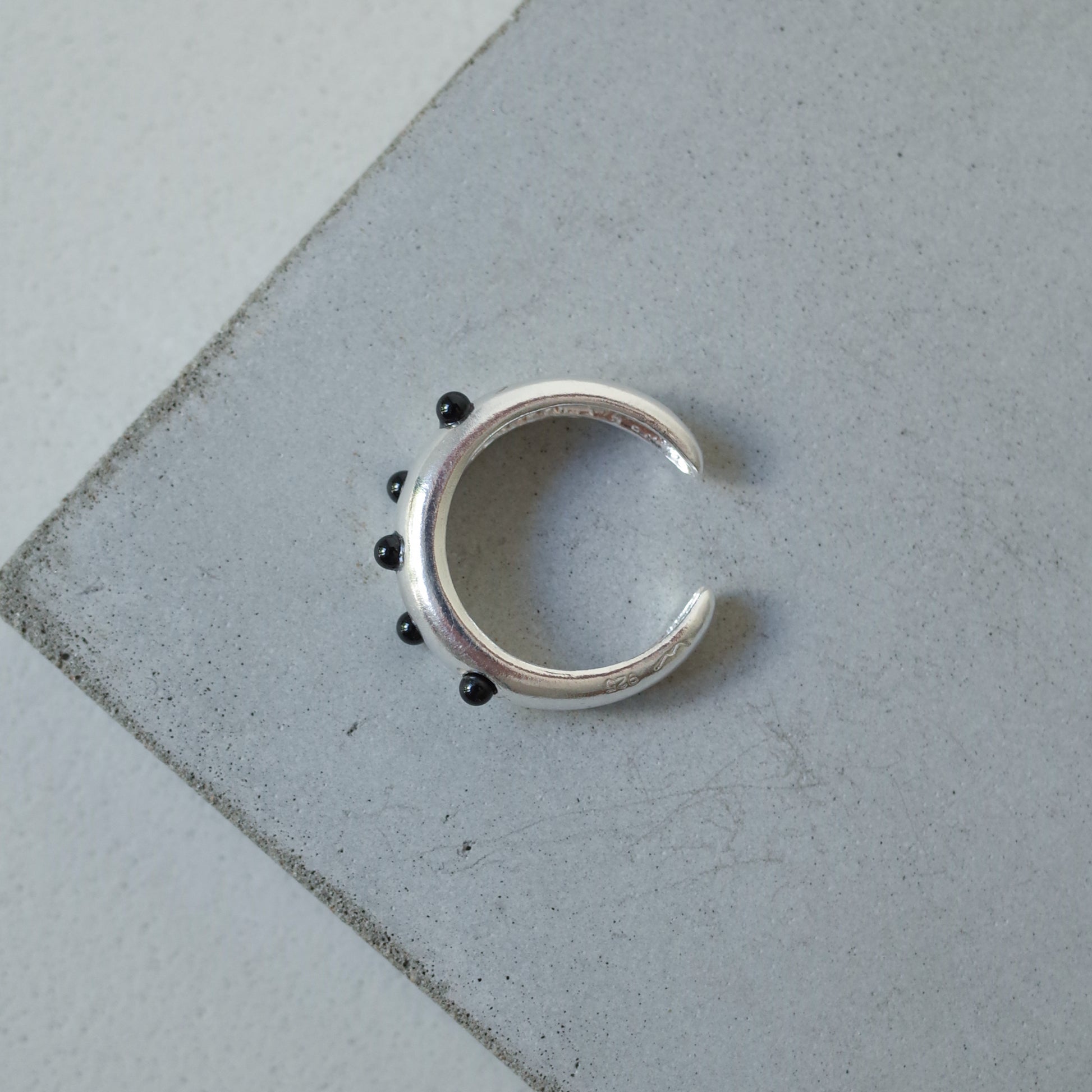 Black Pebble Ring