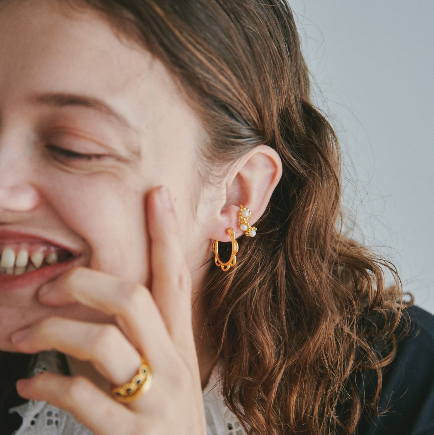 Flower Hoop Pierce