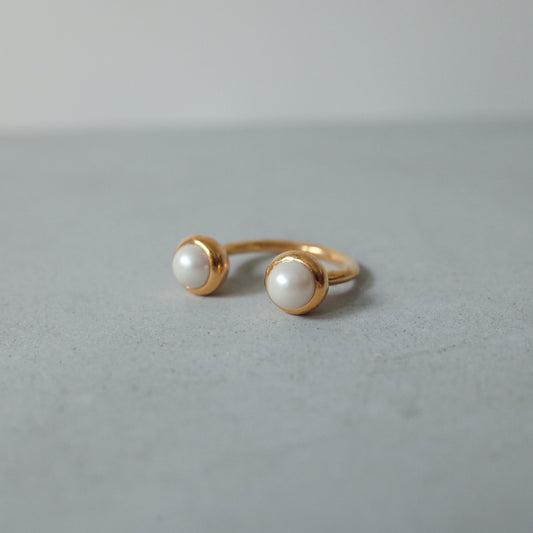 Telescope Duo Pearl Ring（ゴールド） リング - warmth