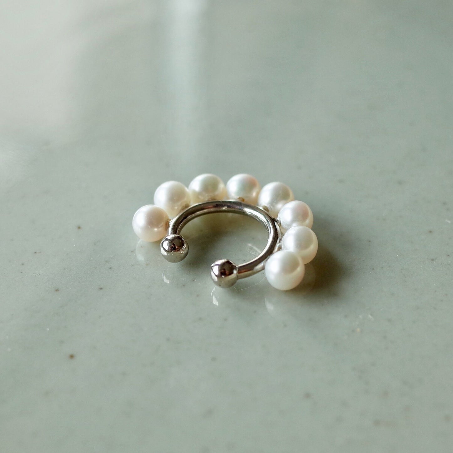 Eight Pearl Ear Cuff