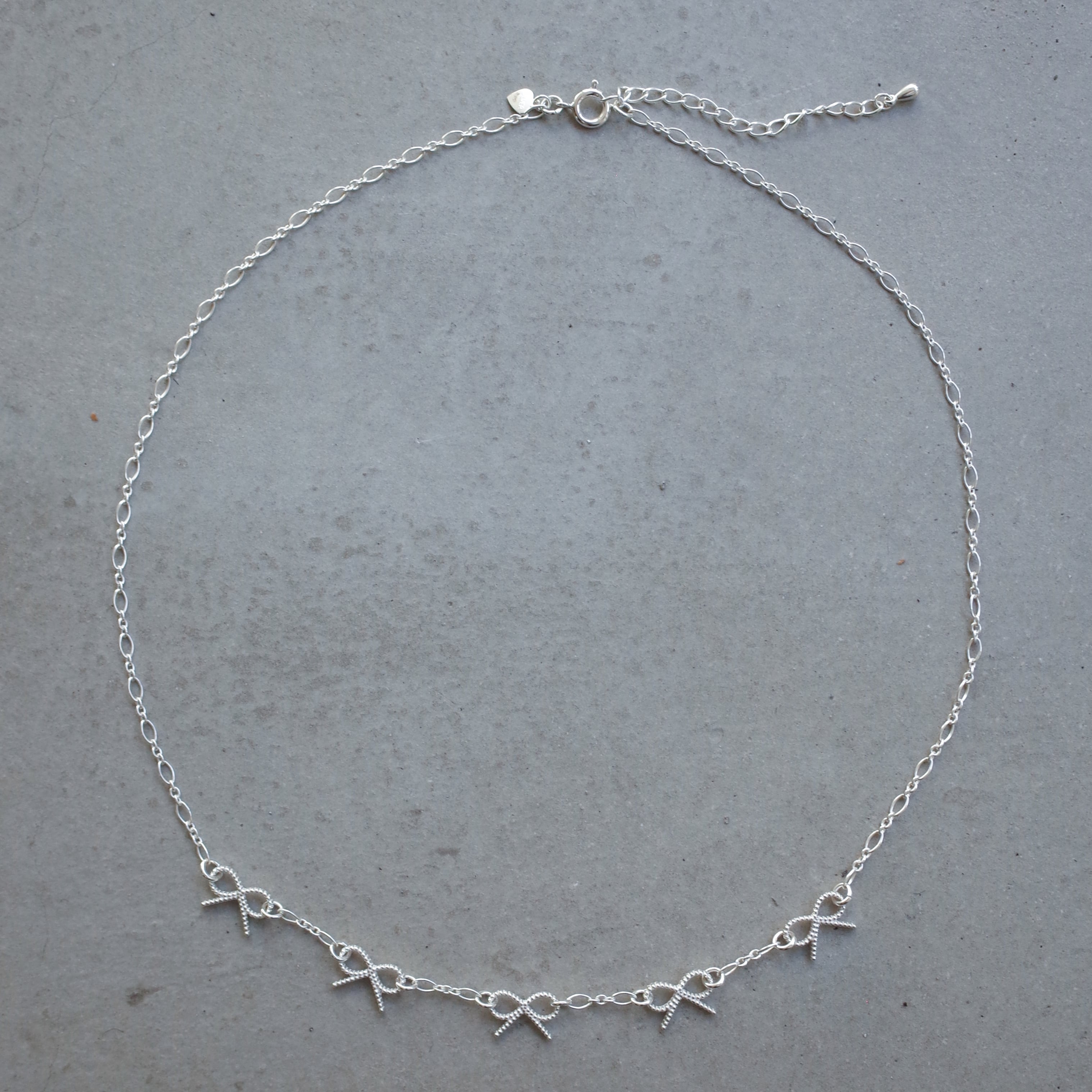 Ribbon Chain Necklace [WM-NK032] – warmth