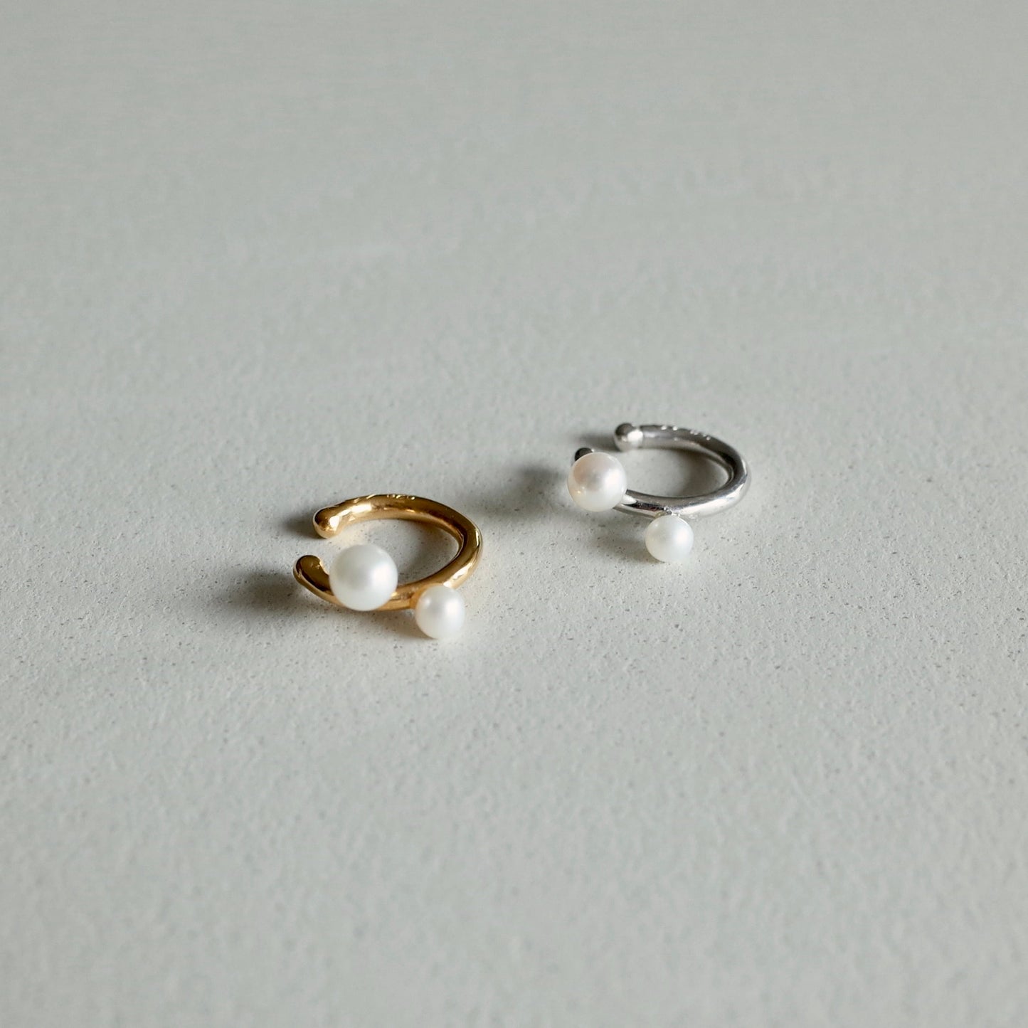 Double Pearl Ear Cuff