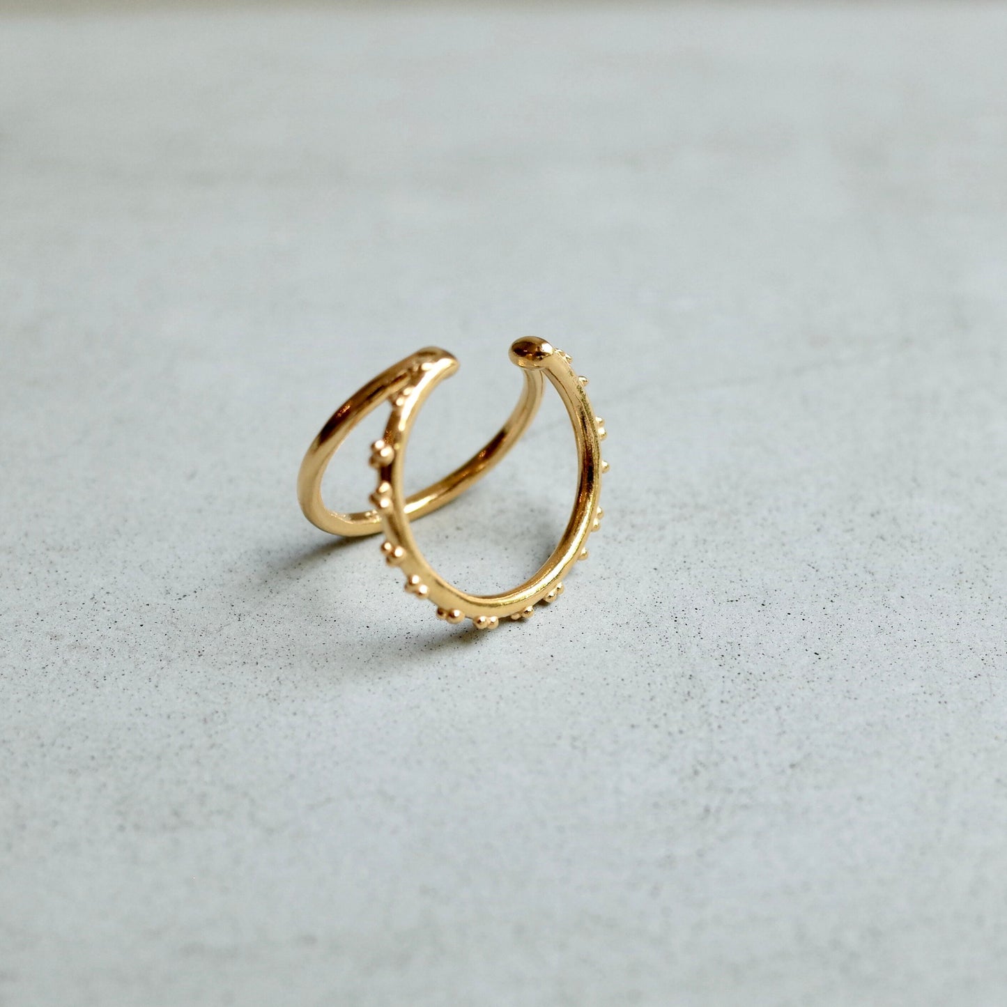 Two Strands Tsubu Ring