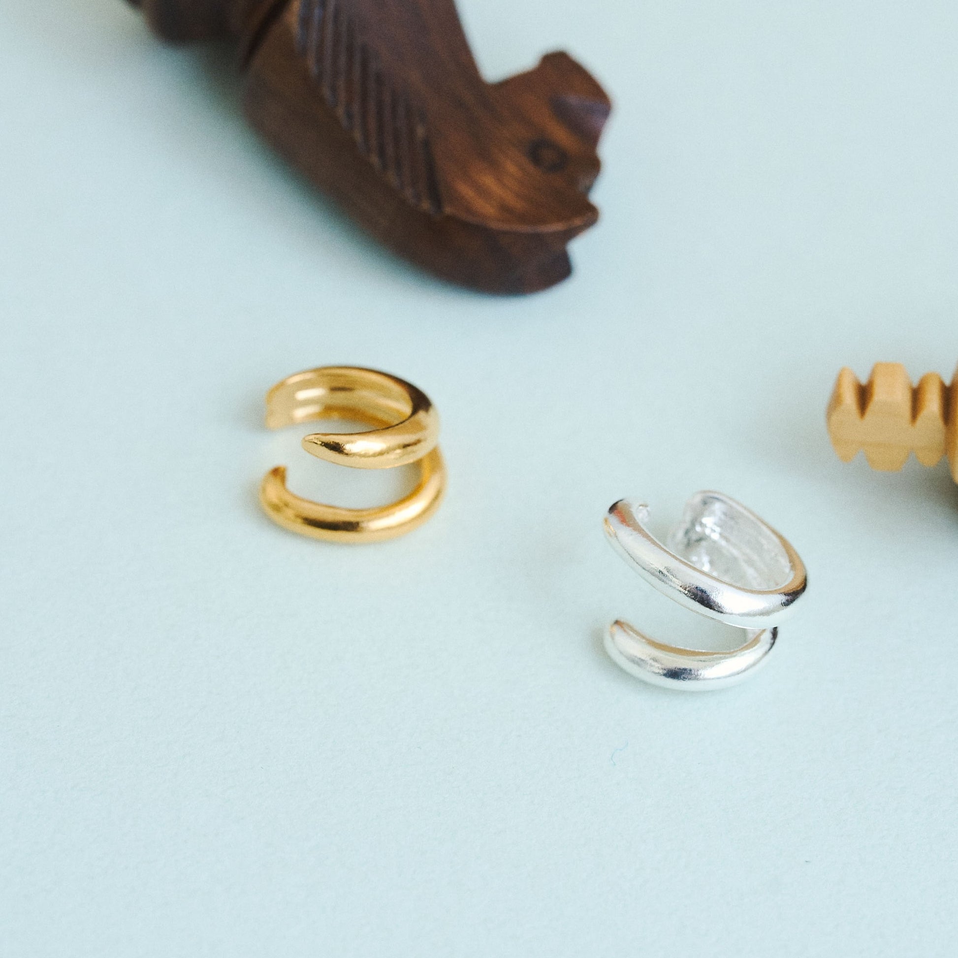 Twin Round Ear Cuff