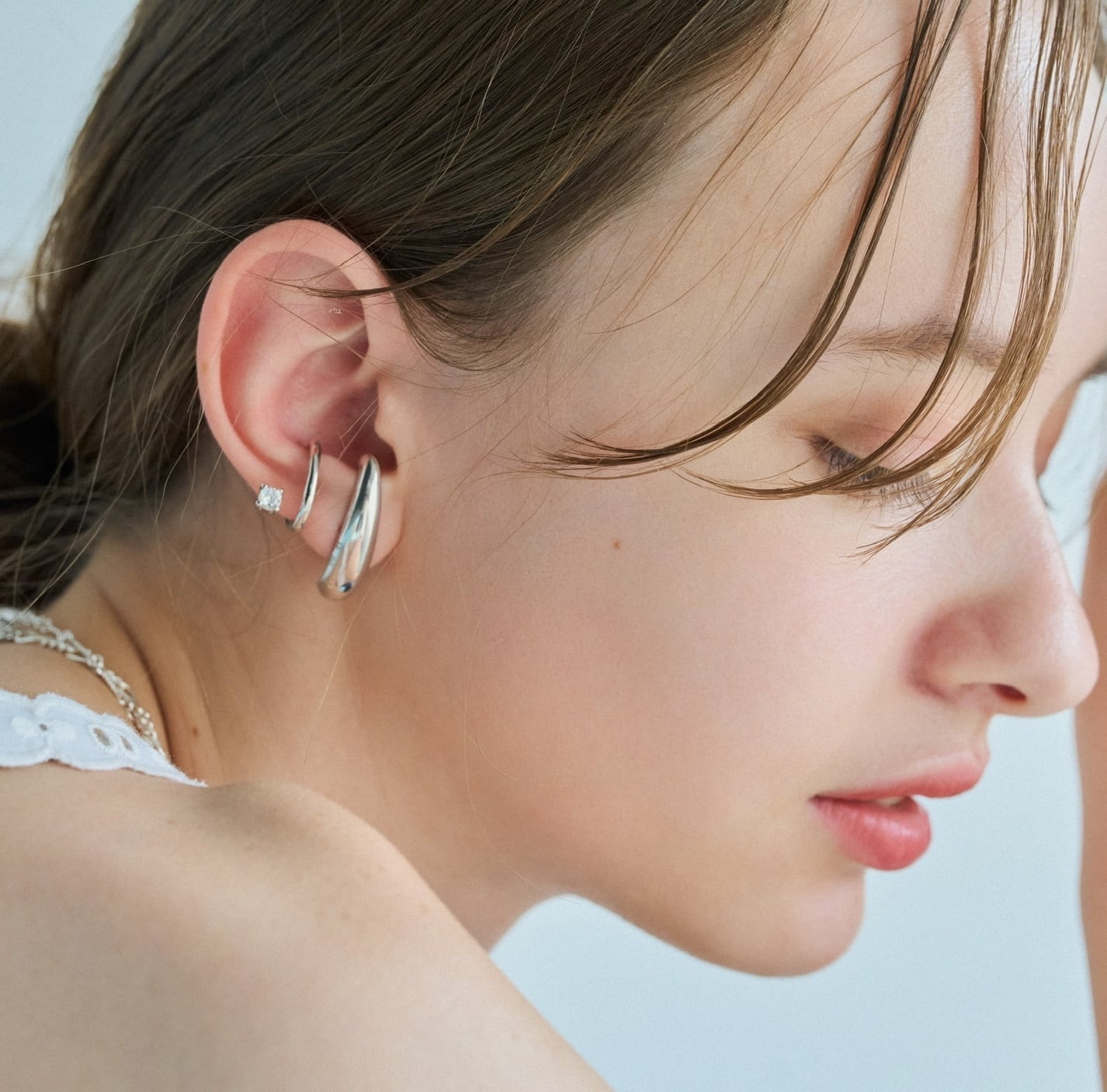 Earlobe Zirconia Ear Cuff