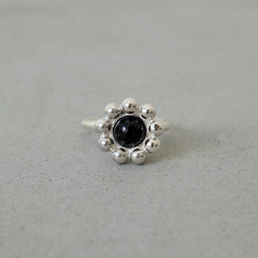 Flower Onyx Ear Cuff
