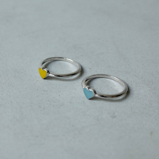 Resin Heart Ring