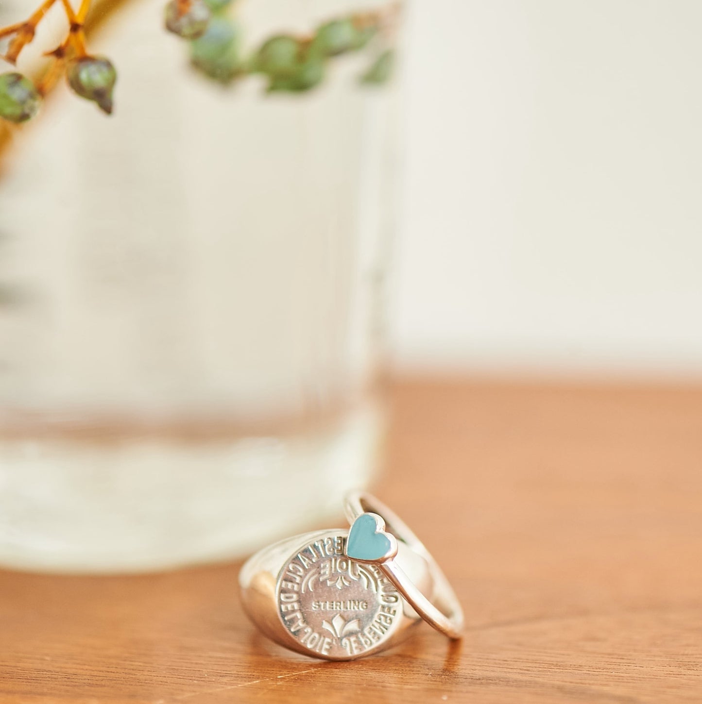 Resin Heart Ring