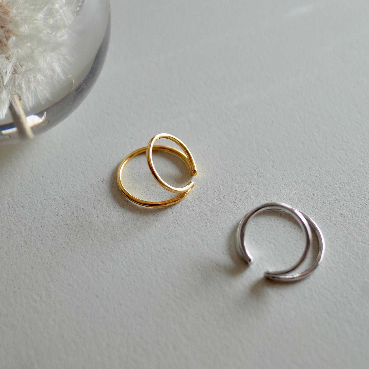 Large Two Strands Ear Cuff